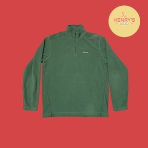 Eddie Bauer Men’s Quarterzip Longsleeve Sweatshirt